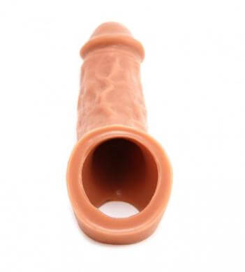 Silicone Penis Extender Penis Sheath Male Sex Toy Colossus Vixen 7 In. Carmel
