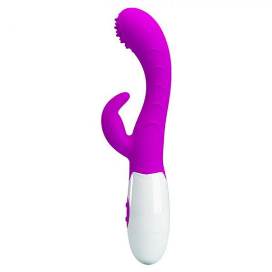Pretty Love Arthur Waving Silicone Rotating Rabbit Vibrator Purple