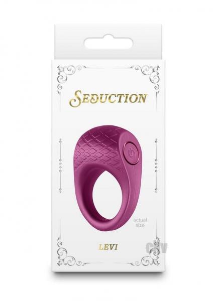 Rechargeable Vibrating Silicone Cock Ring Seduction Levi
