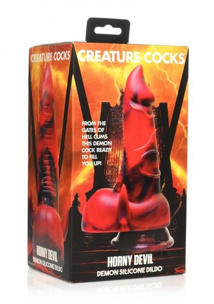 Creature Cocks Horny Devil Demon Silicone Dildo With Suction Cup