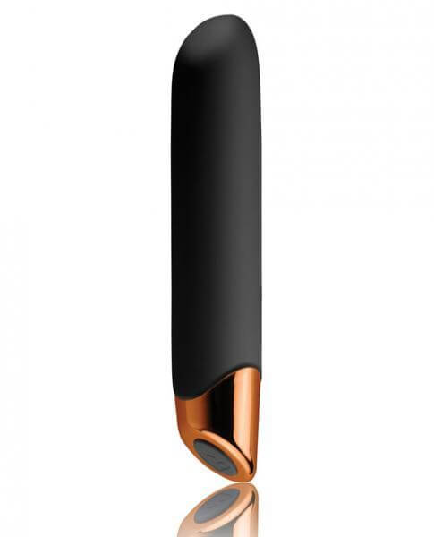 Rechargeable Silicone Bullet Vibrator Rocks Off Chaiamo Black