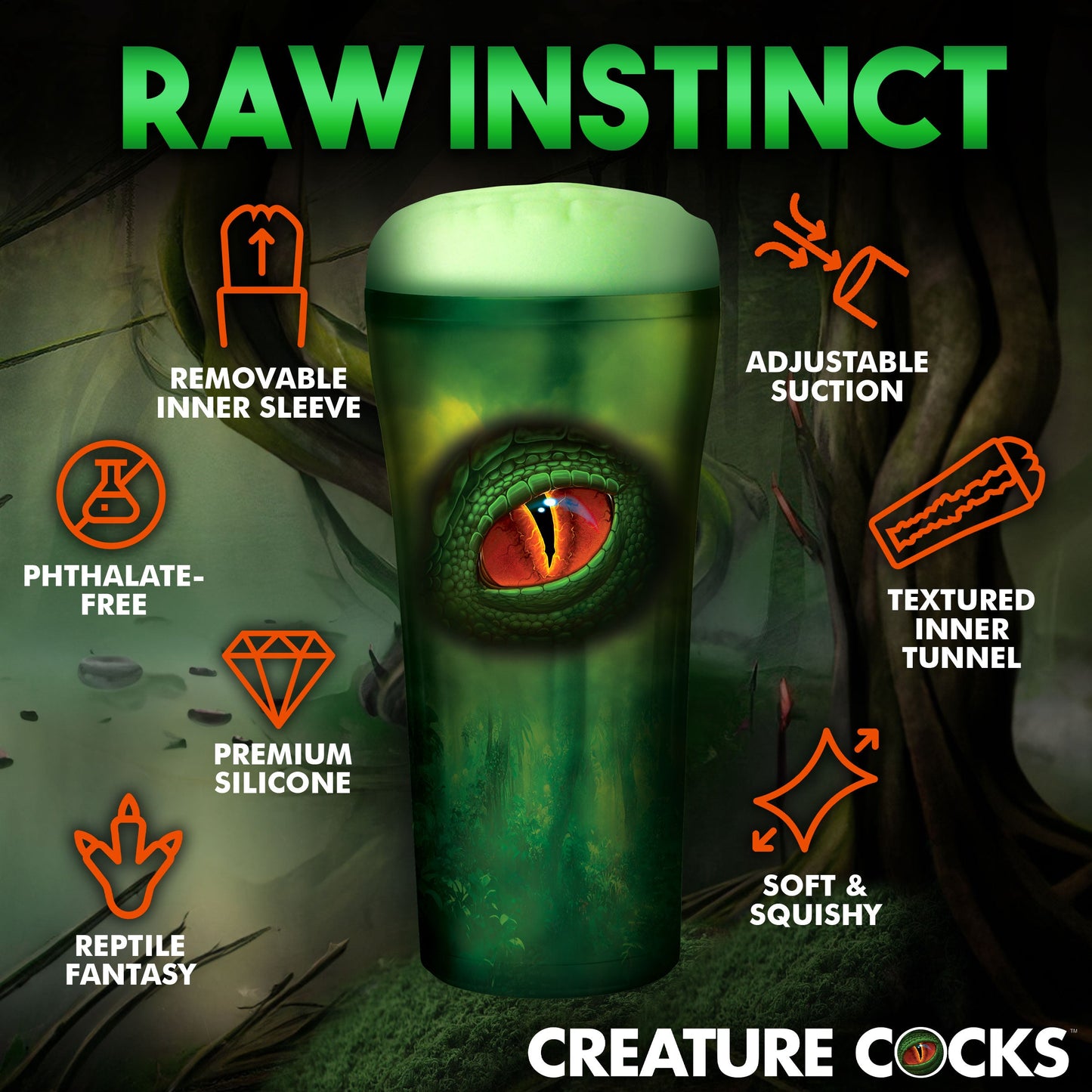 Creature Cocks Rapture Reptile Stroker Fantasy Masturbation Sleeve