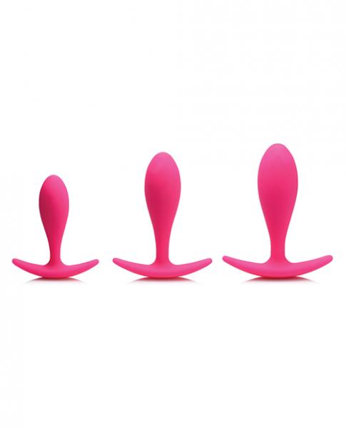 Silicone Anal Trainer 3 Piece Set Gossip Rump Bumpers Magenta