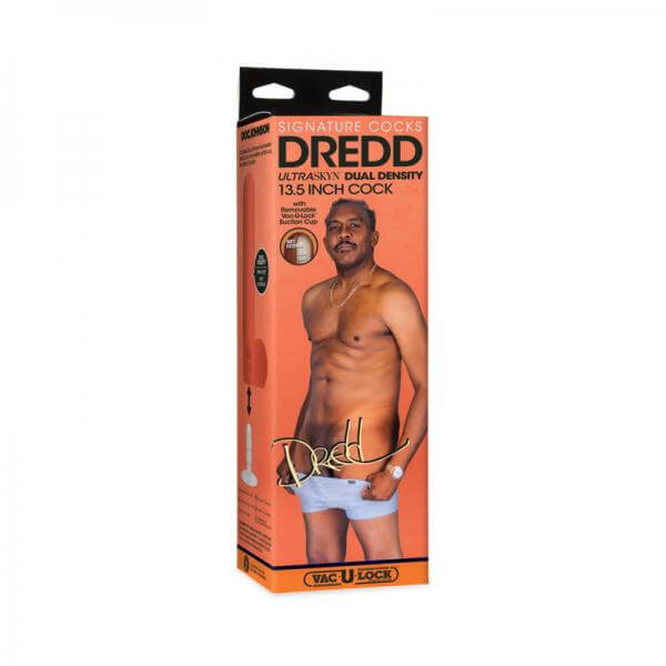 Porn Star Dredd Ultraskyn Dildo Signature Cocks 13.5 In. Brown