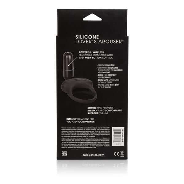 Silicone Vibrating Cock Ring Lovers Arouser Black