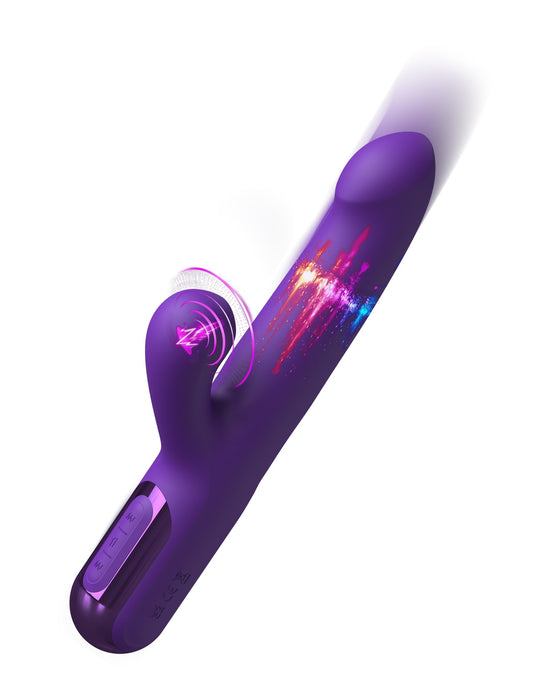 Thrusting Silicone Vibrator Fantasy For Her Super SoniX Purple