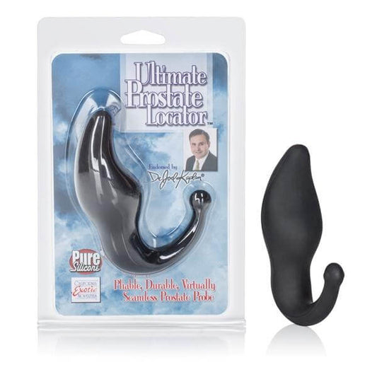 Silicone Prostate Probe Ultimate Prostate Locator 3. 5 In. Black