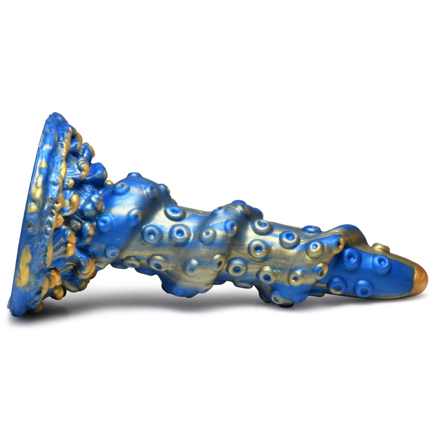 Creature Cocks Kraken Silicone Dildo With Suction Cup Blue/Gold