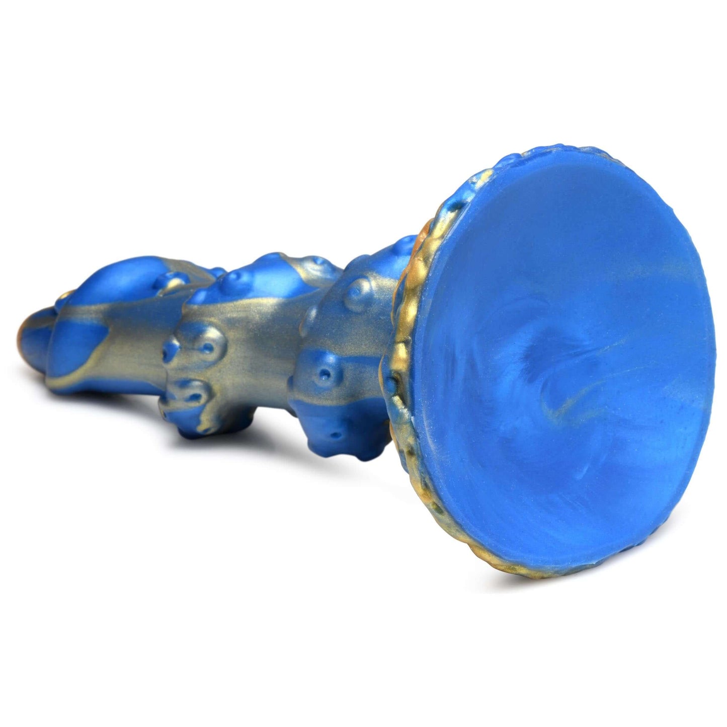 Creature Cocks Kraken Silicone Dildo With Suction Cup Blue/Gold