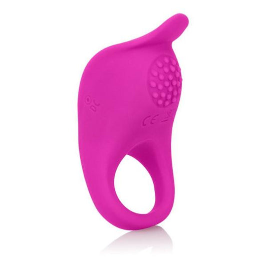 Rechargeable Silicone Teasing Enhancer Cock Ring Pink