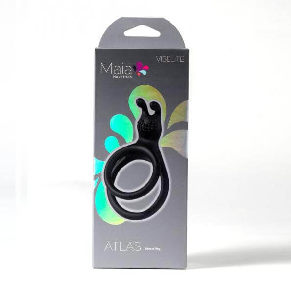 Waterproof Silicone Vibrating Cock Ring Atlas Bunny Headed