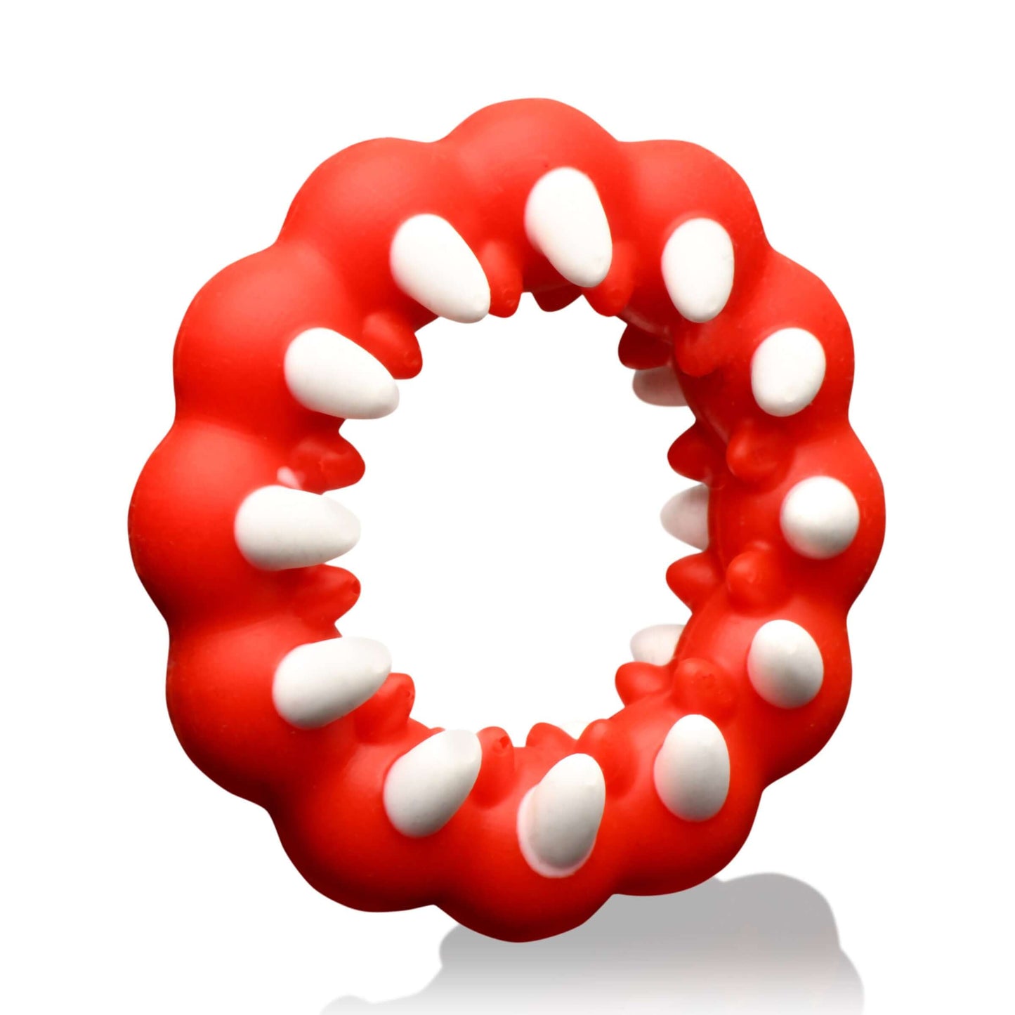 Creature Cocks Creature Silicone Cock Ring Stretchy Red & White