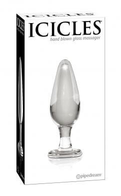 Glass Butt Plug Icicles No 26 Anal Plug Great For Temp. Play Clear