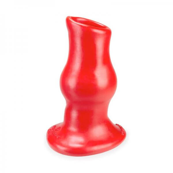 Hollow Silicone Butt Plug Oxballs Pig Hole Deep 2 Hollow Plug Large Red