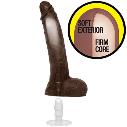 Porn Star Jason Luv Ultraskyn Dildo With Suction Cup 10 In. Brown