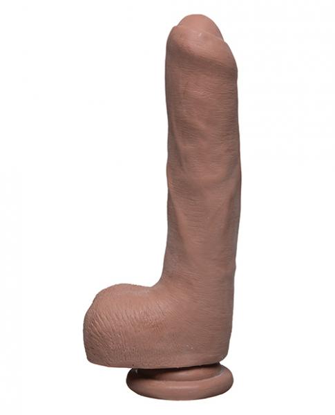 Realistic Ultraskyn Uncut Dildo With Balls The D Uncut D 9 Inches Tan