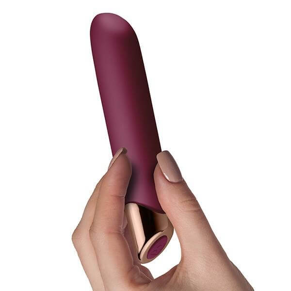 Rechargeable Waterproof Silicone Vibrator Chaiamo Burgundy