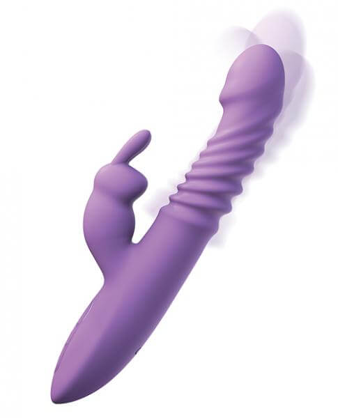 Rechargeable Thrusting Silicone Rabbit Fantasy For Her Her Purple