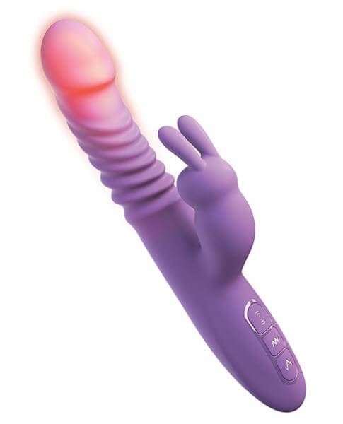 Rechargeable Thrusting Silicone Rabbit Fantasy For Her Her Purple