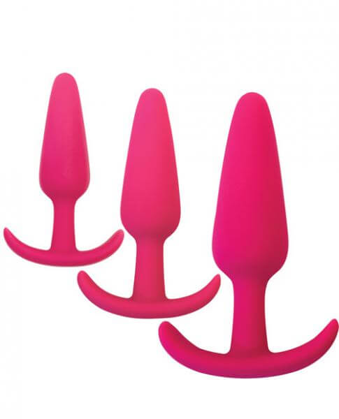 Silicone Anal Trainer Set 3 Piece Gossip Rump Rockers Pink