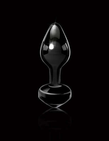 Glass Butt Plug Icicles No. 44 Black