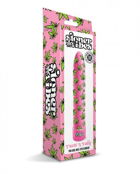 Multi Speed Vibrator Stoner Vibes Pack A Fatty Pink Kush 8 In