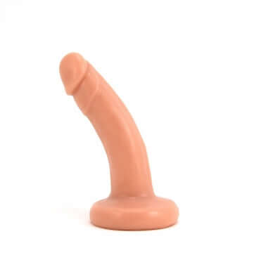 Silicone Realistic Dildo Spur Vixskin 4.75 In. Vanilla