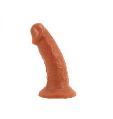 Silicone Realistic Dildo With Suction Cup Buck Vixskin 6 In. Carmel