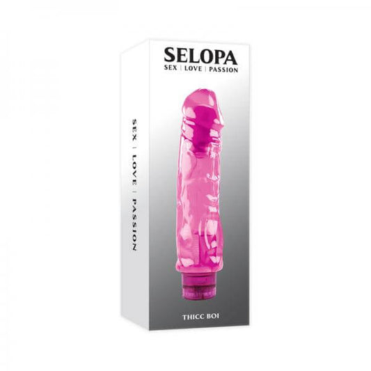 Multi Speed Vibrator Selopa Thicc Boi 8 In. Pink