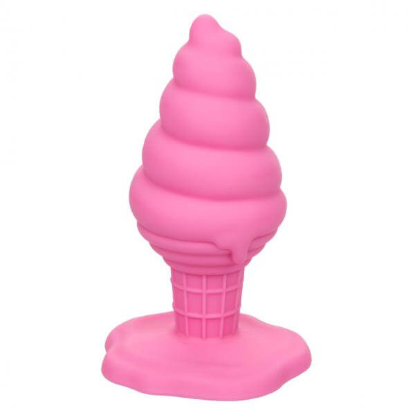 Silicone Butt plug Ice Cream Naughty Bits Yum Bum Anal Plug 3.75 In. Pink