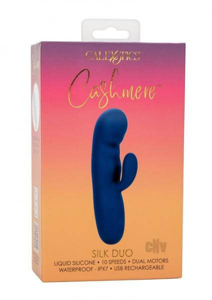 Rechargeable Waterproof Silicone Vibrator Cashmere Silk Duo