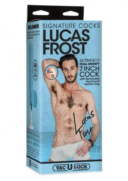 Porn Star Lucas Frost ULTRASKYN Dildo With Suction Cup Signature Cocks 7 In