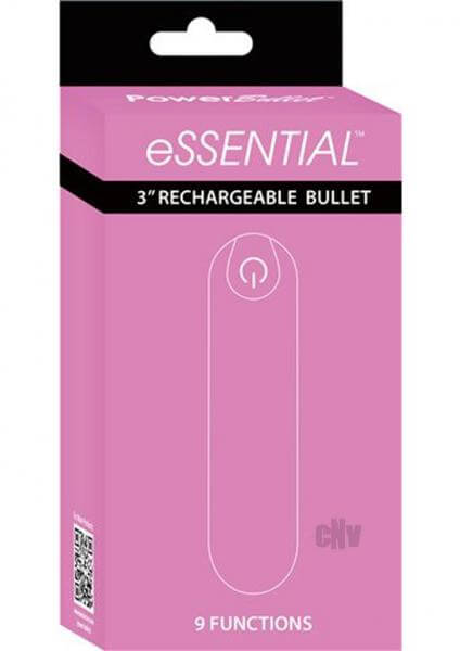 Rechargeable Vibrating Bullet Essential Powerbullet 3 Inches Pink