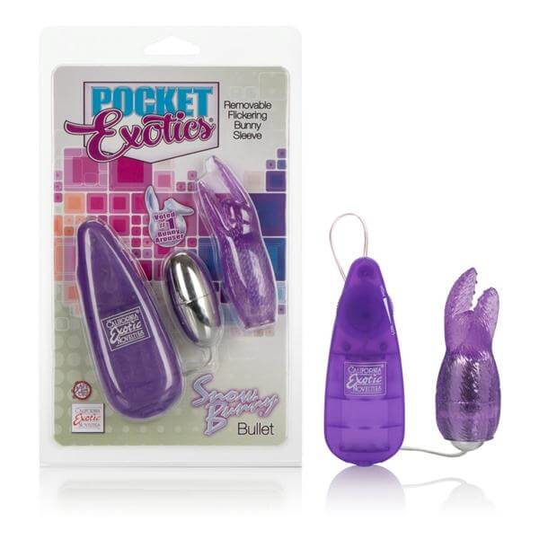 Multi Speed Bullet Vibrator Pocket Exotics Snow Bunny Bullet Purple