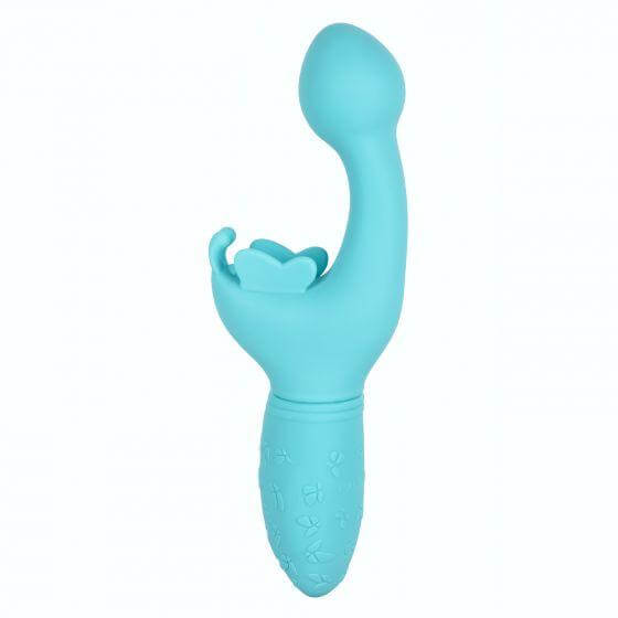 Rechargeable G-Spot Silicone Vibrator Butterfly Kiss Blue