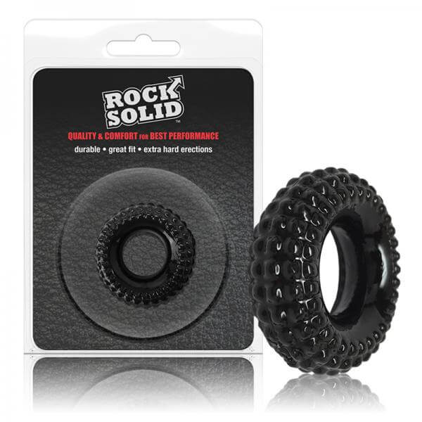 Stretchy Penis Ring Rock Solid Radial C Ring In A Clamshell Blk