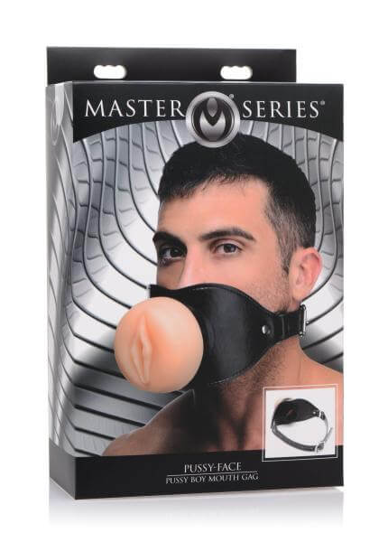 Vagina Face Oral Sex Mouth Gag Adjustable Black