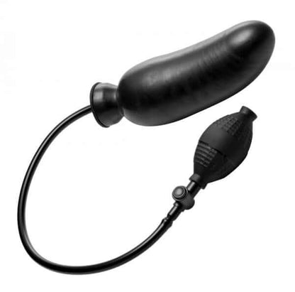 Semi Realistic Inflatable Dildo Renegade 7.5 In. Black