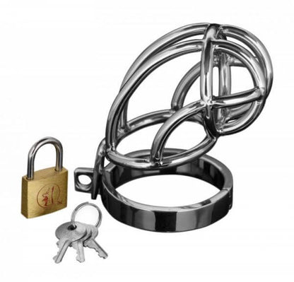 Stainless Steel Locking Chastity Cage Captus