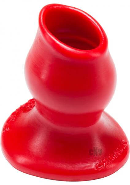 Oxballs Silicone Hollow Butt Plug Pig Hole 1 Small Red