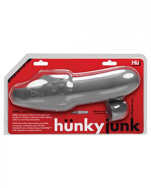 Penis Sleeve Hunkyjunk Swell Cock Sheath Stone Smoke