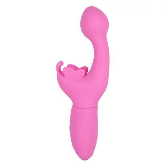 Rechargeable G-Spot Silicone Vibrator Butterfly Kiss Pink