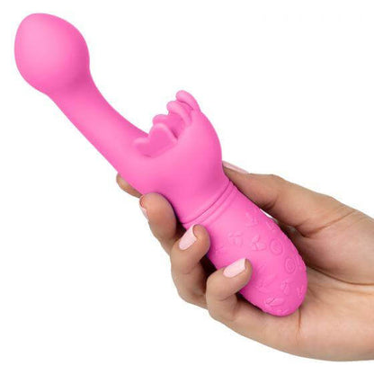 Rechargeable G-Spot Silicone Vibrator Butterfly Kiss Pink