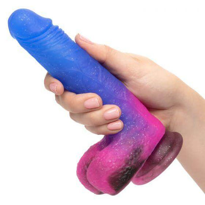 Vibrating Waterproof Silicone Realistic Dildo Naughty Bits Ombre Hombre 5.25 In