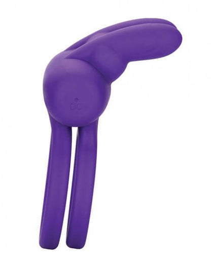 Rechargeable Rockin Rabbit Vibrating Silicone Cock Ring Enhancer Purple