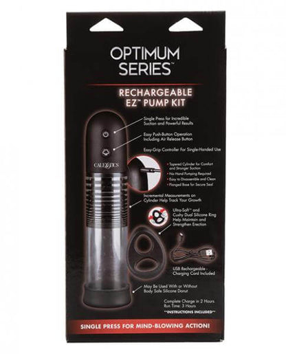 Rechargeable Automatic EZ Penis Pump Kit Optimum Clear