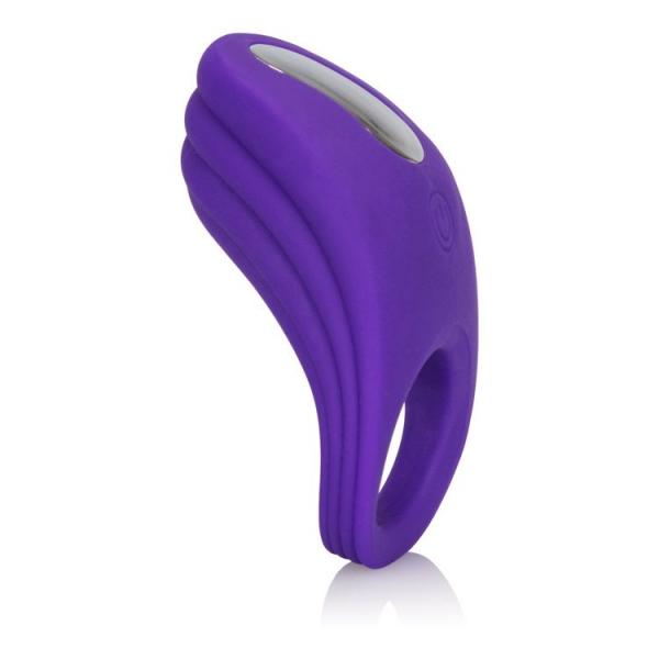 Silicone Rechargeable Cock Ring Passion Enhancer Ring Purple