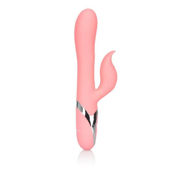 Silicone Rabbit Vibrator 12 Functions Enchanted Tickler 5.25 In Pink