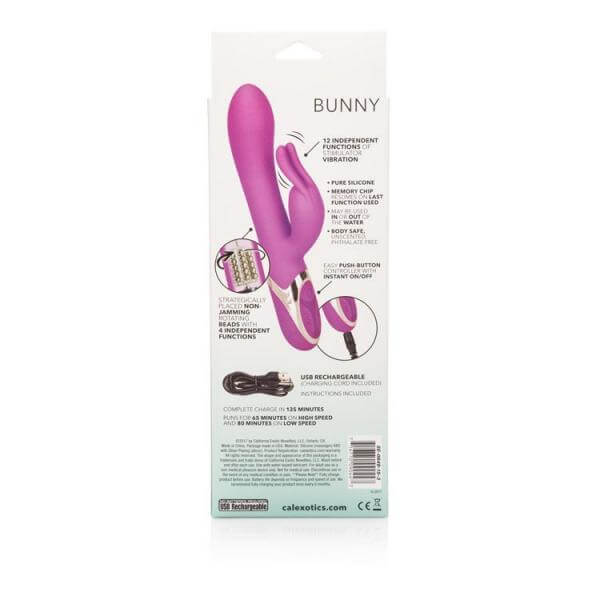 Enchanted Bunny Rabbit Style Vibrator 12 Functions Pink