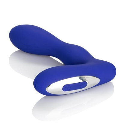 Silicone Vibrating Prostate Massager Wireless Pleasure Probe Blue